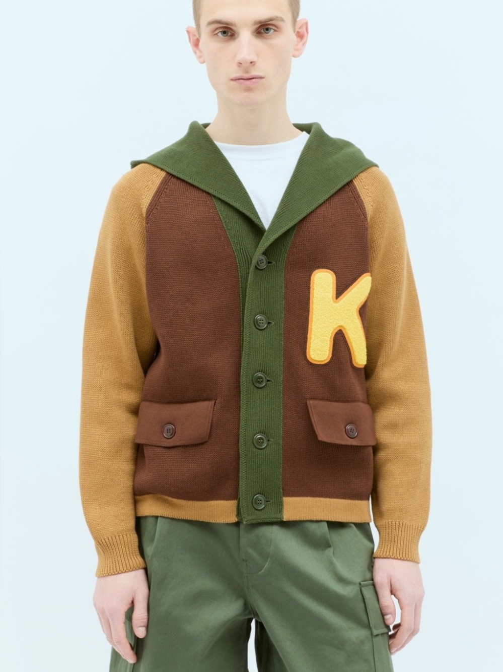 Kenzo Colour-Block Cotton Cardigan - Picture 9 of 11